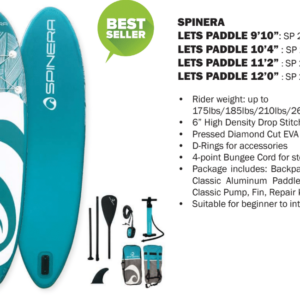 Spinera Let's Paddle 10'4" Inflatable SUP Package